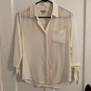 Cream Juicy Couture Silk Blouse Size 0
